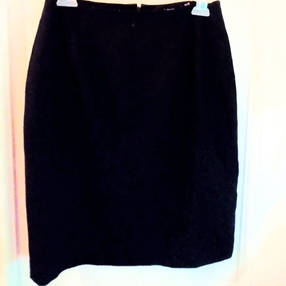 Lord & Taylor Black Wool Skirt size 8